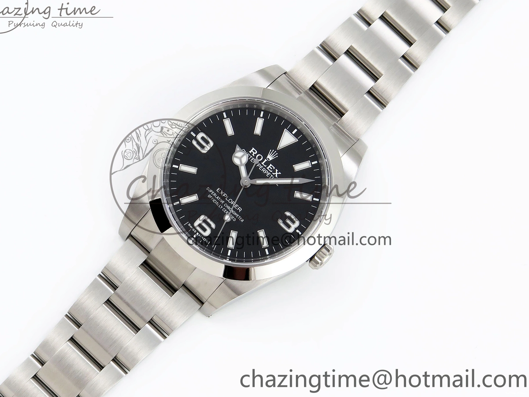 0120 Trendsetting Explorer I 214270 39mm Clean 1:1 Best Edition Black Dial on SS Bracelet VR 1738